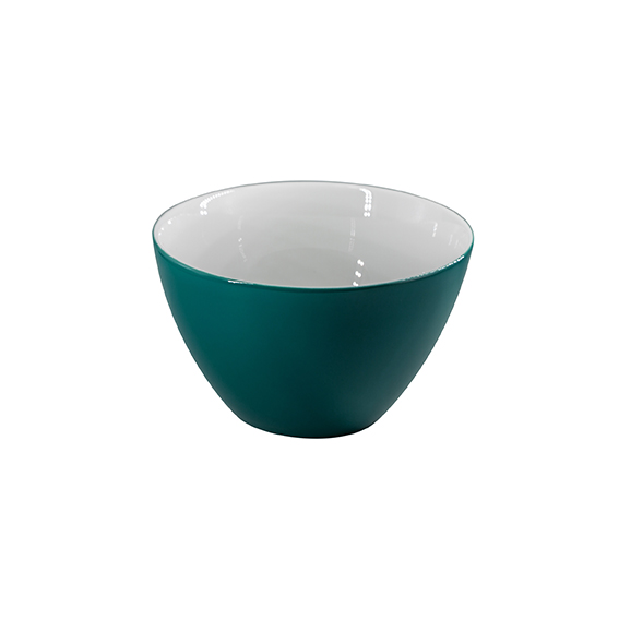 Schüssel/Müsli 13,5 cm - Form: Table Selection - Dekor 79933 türkisgrün - aus Porzellan.