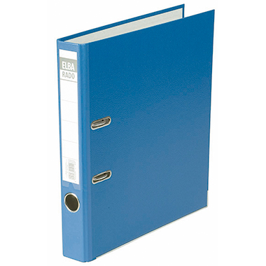 ELBA Ordner rado brillant 50mm DIN A4 Pappe Material der Kaschierung außen: Acrylat/Papier blau