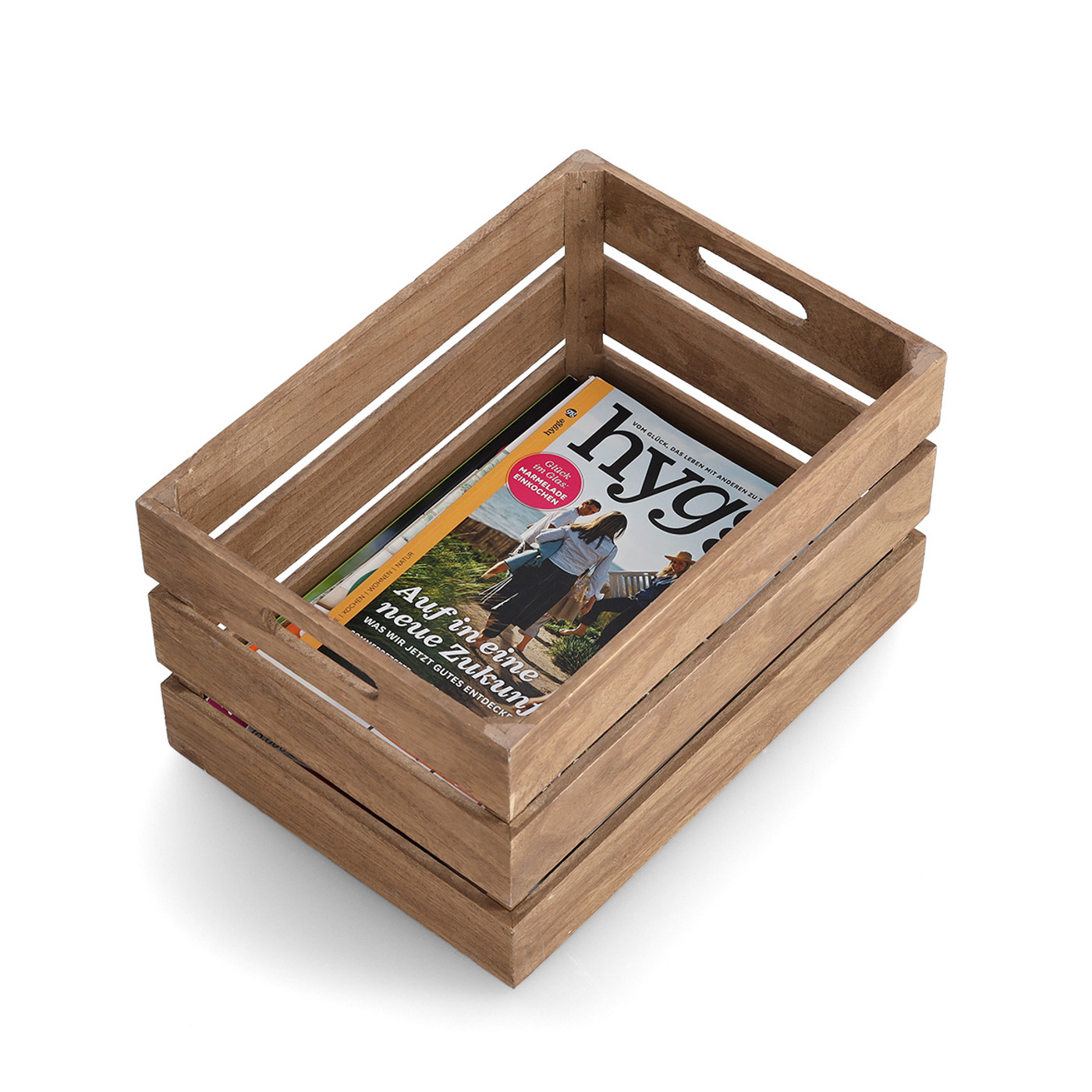 Aufbewahrungs-Kiste, Holz lackiert, 35x25x20 cm. Farbe: natur. Diese praktische Aufbewahrungskiste wurde aus hochwertigem Holz gefertigt und