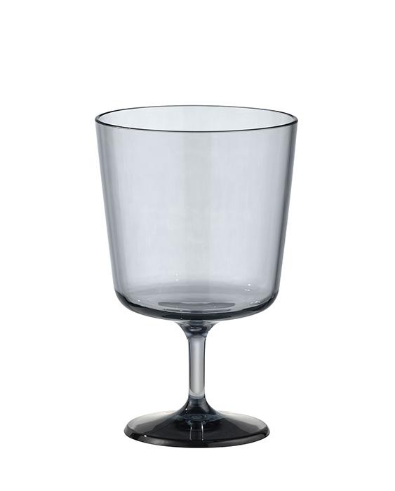 APS Trinkglas -BEACH- Ø 8,5 cm, H: 13,5 cm Tritan, 0,3 Liter, grau