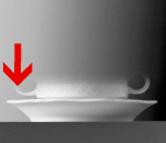 Suppen-Untertasse - Durchmesser 17,0 cm -, Form LA REINE - uni weiß, ohne Obertasse