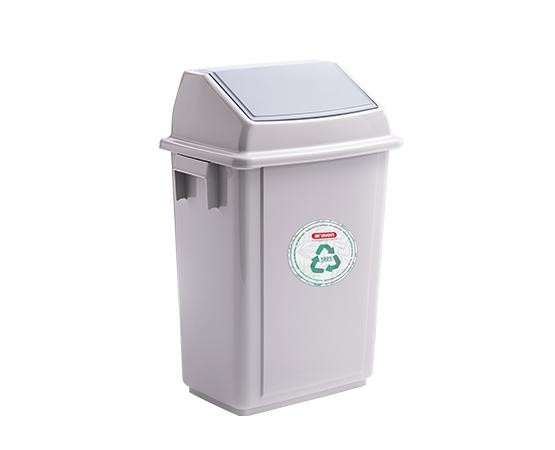 Araven Bolero Bin Recycling, 40L, Deckel in der Farbe Grau, Länge 435mm, Breite 300mm, Höhe 635mm