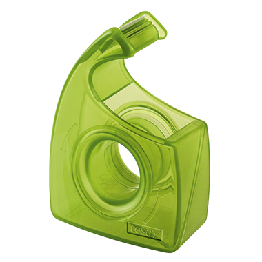 tesa® Handabroller Easy Cut ecoLogo® nachfüllbar grün transparent