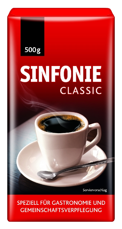 Jacobs Sinfonie Classic, Inhalt: 500 g fein gemahlener Kaffee.