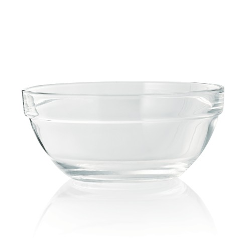 Schüssel, Material: Glas / Opal-/Hartglas. Inhalt in Litern: 0,52. Durchmesser: 14 cm. Maße: Höhe: 65 mm