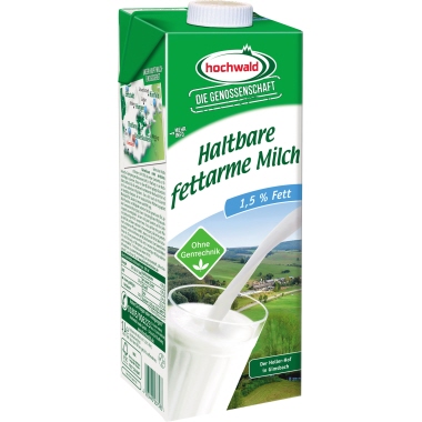 hochwald H-Milch 1,5% mit Laktose 12 x 1 l/Pack., mit Laktose, 12 x 1 l/Pack.