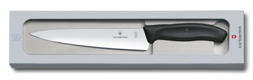 Fleischmesser Victorinox SWISS CLASSIC, Länge: 19 cm, Farbe: schwarz, Geschenkschachtel