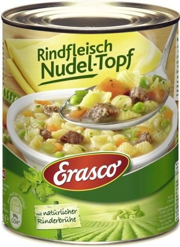 Erasco Rindfleisch-Nudeltopf 800G