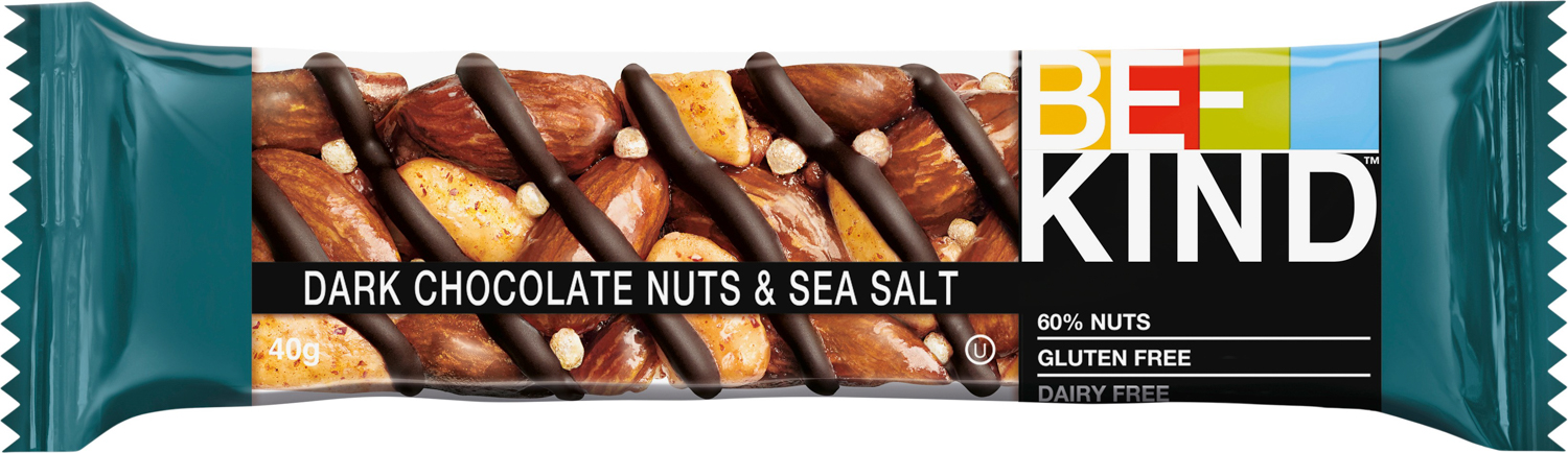 Be-Kind Dark Chocolate Nuts & Sea Salt Rigel 40G