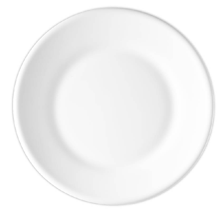 Suppenuntertasse 15,5 cm Form Restaurant uni weiß ARCOPAL