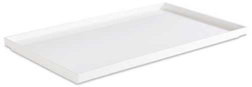 GN 1/1 Tablett -ASIA PLUS- 53 x 32,5 cm, H: 3 cm Melamin innen: weiß, glänzend außen: weiß, matt spülmaschinengeeignet