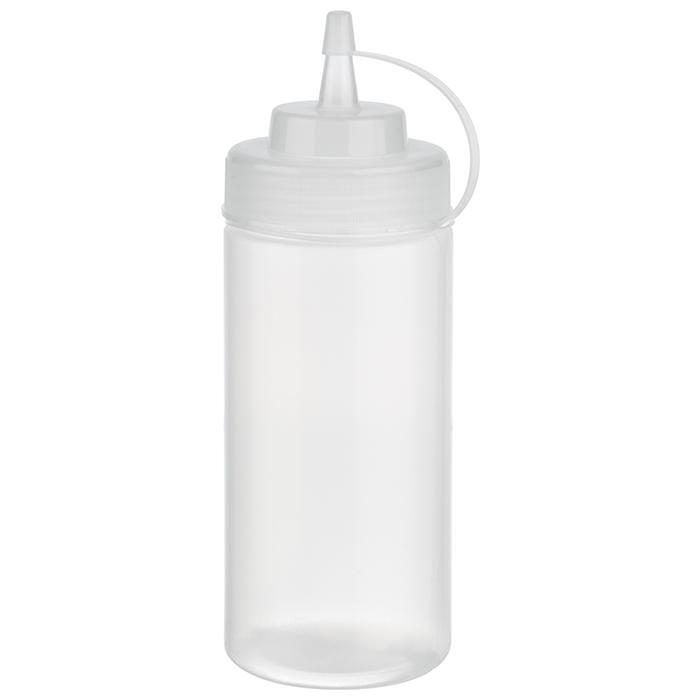 APS Quetschflasche, 6er Set Ø 7 cm, H: 20 cm, 490 ml Polyethylen, transparent