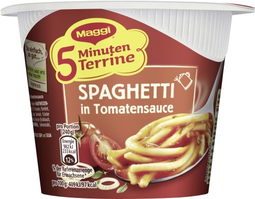 Maggi 5 Min Terrine Spaghetti Tomatensauce 60G