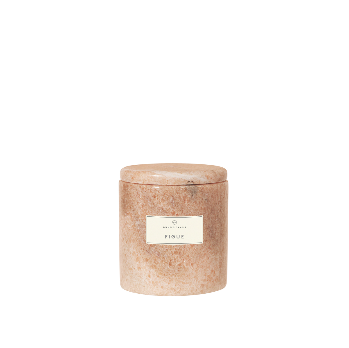 Marmor Duftkerze -FRABLE- Indian Tan, Duft: Figue, Ø 7 cm. Material: Marmor und Soya wachs. Von Blomus.