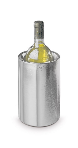 Flaschenkühler außen Ø 12 cm, H: 20 cm Edelstahl, matt poliert innen Ø 10 cm, doppelwandig spülmaschinengeeignet