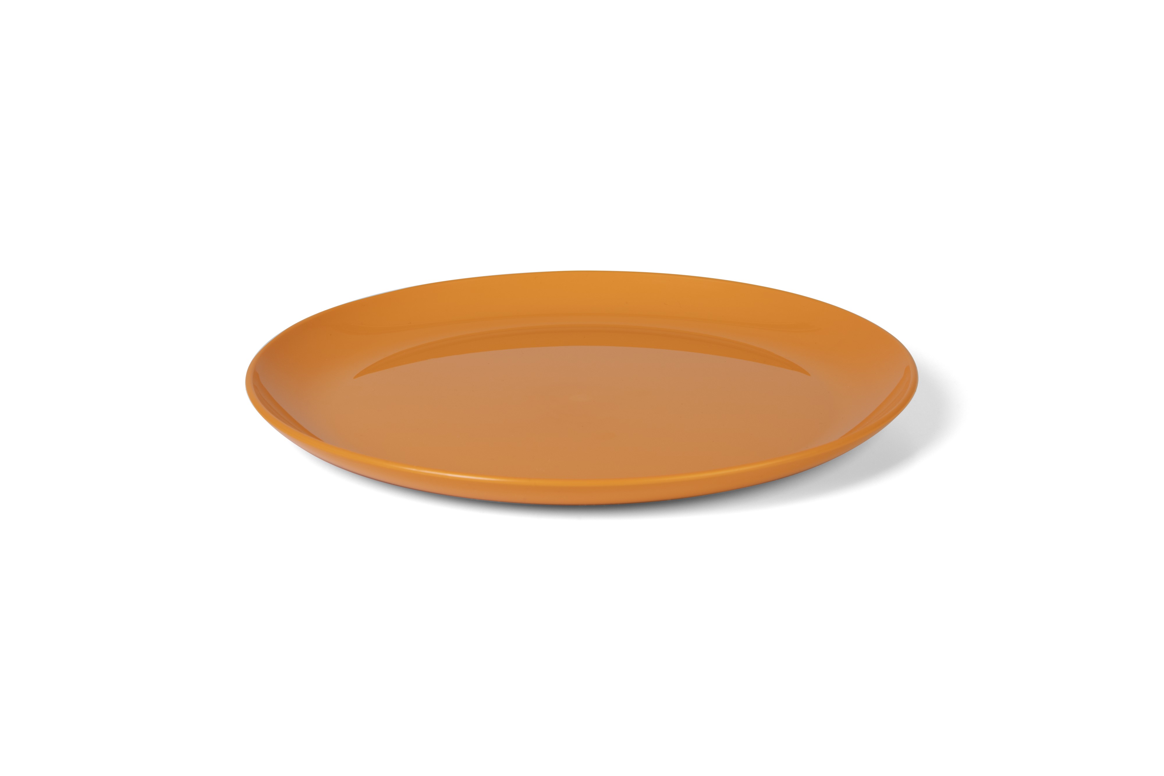vaLon Zephyr Speiseteller 24 cm aus schadstofffreiem Kunststoff in der Farbe orange.
