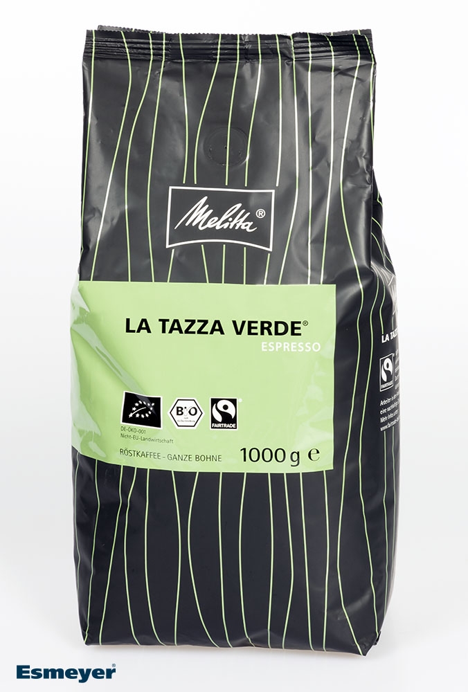 Melitta BIO-Kaffeebohnen LA TAZZA VERDE - Espresso Inhalt 1000 g