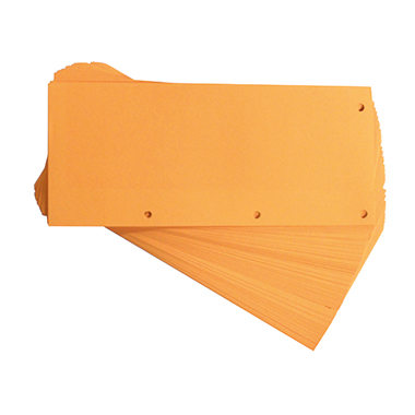 ELBA Trennstreifen Duo 24 x 10,5 cm (B x H) 190g/m² Karton, recycelt orange 60 St./Pack., Maße: 24 x 10,5 cm (B x H),