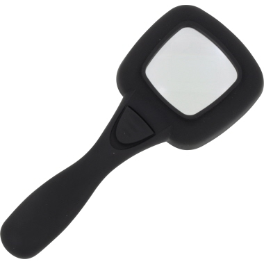 DONAU Lupe 4-fach AAA/Micro schwarz, Vergrößerung: 4-fach, Maße der Linse: 48 x 48 mm, Ausführung des Leuchtmittels: