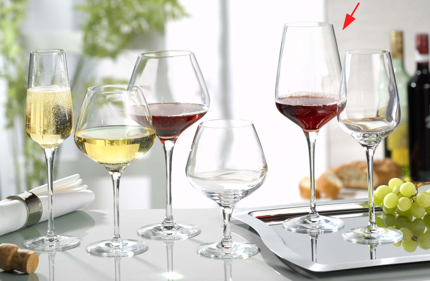 Weinglas SUBLYM, Inhalt: 550 ml, Höhe: 260 mm, Durchmesser: 92 mm, Kwarx-Glas, Chef & Sommelier.