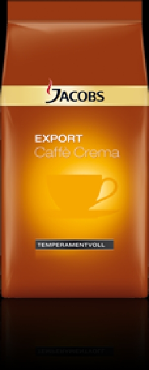 Jacobs Kaffee Export Caffe Crema Ganze Bohne im 1 kg-Beutel