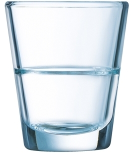 Schnapsglas Stack Up Shot, Durchmesser: 50 mm, Höhe: 60 mm, Eichmaß: 2 + 4 cl