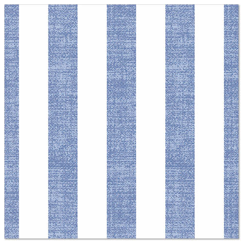 50 Servietten "ROYAL Collection" 1/4-Falz 40 cm x 40 cm blau "Lines" von PAPSTAR