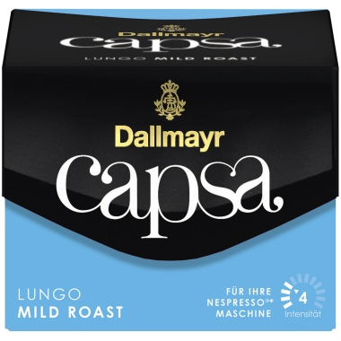 Dallmayr Kaffeekapsel CAPSA LUNGO Nespresso® Maschine MILD ROAST 10 x 5,6 g/Pack., Verwendung für Produkt: Nespresso®