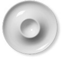 Eierbecher mit Ablage - Durchmesser 13,0 cm - Form TODAY - uni weiß