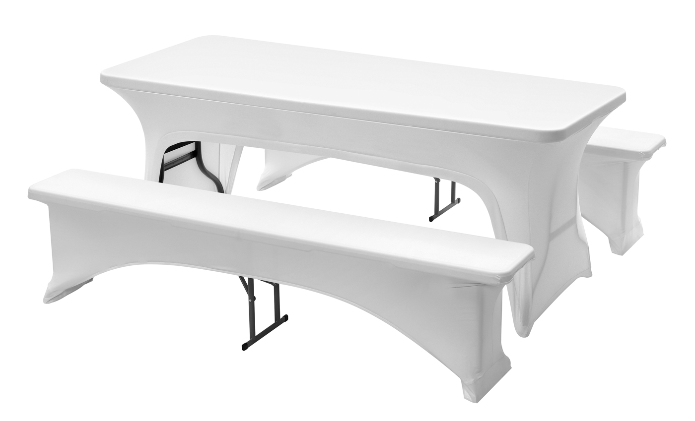 Bartscher Hussen-Set Multi 1830-W | Ausgelegt für: Tische und Bänke, 4-beinig | Maße: 185 x 29 x 440 cm. Gewicht: 1,4 kg