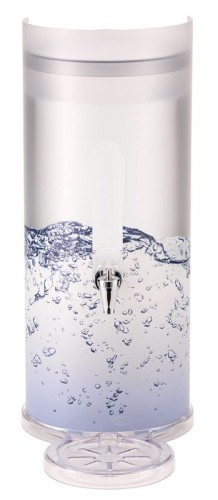 FRILICH LIFE Saftkanne Wasser 5 Liter Kunststoffblende mit Motiv Wasser (slim), spülmaschinengeeigneter Kunststoffbehälter
