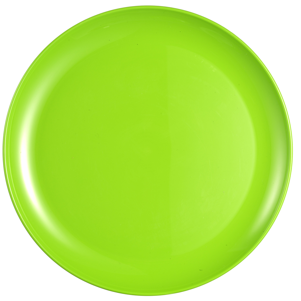 vaLon Zephyr Frühstücksteller 20 cm aus schadstoffreiem Kunststoff in der Farbe grasgrün.