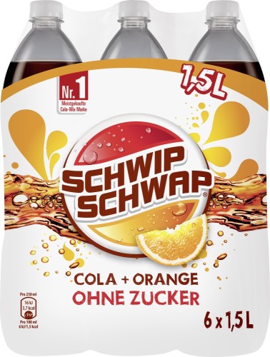 Schwip Schwap Cola & Orange Zero 1,5L Flasche Mehrwegartikel (inkl. Pfand)