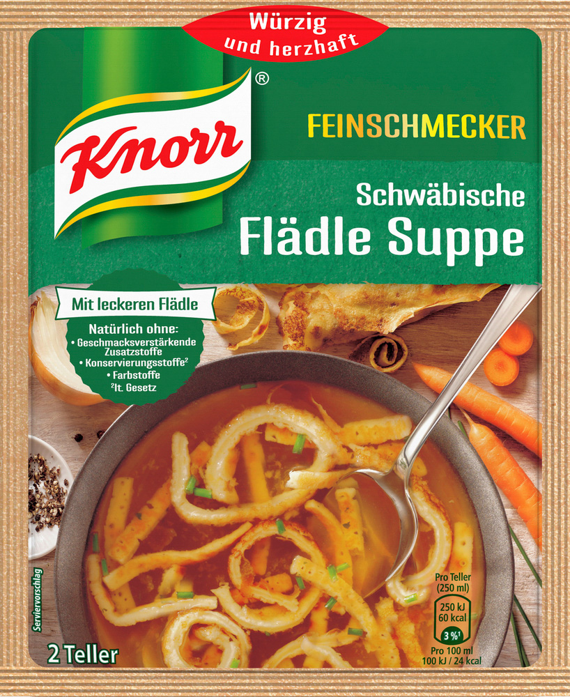Knorr Feinschmecker Flädle Suppe 2 Portionen 50G