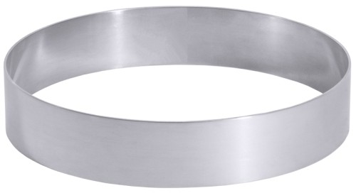 Tortenring aus 2 mm starkem Aluminium Durchmesser: 28 cm, Höhe: 5 cm