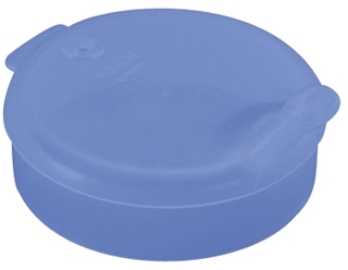 WACA Schnabelbecher-Oberteil mit 4 mm Öffnung aus PP, Farbe: blau-transluzent