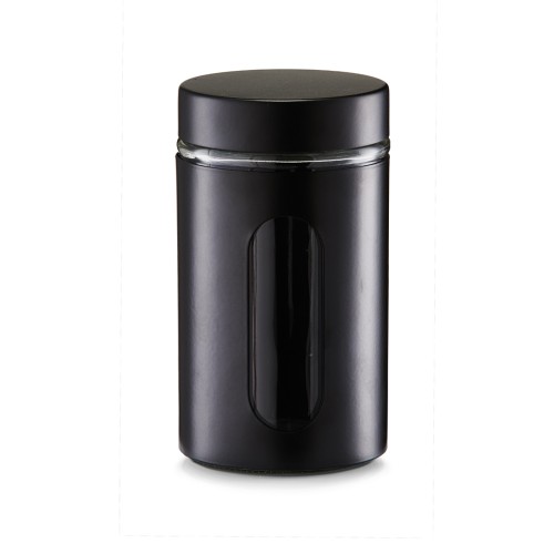 Ebony Vorratsglas, 900 ml, schwarz