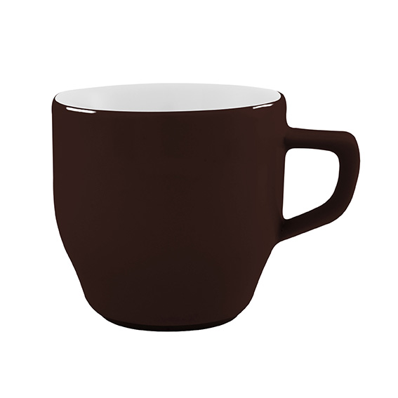 Obertasse 0,22 l - Form: Baristar - Dekor 68570 kaffeebraun - aus Porzellan. Hersteller: