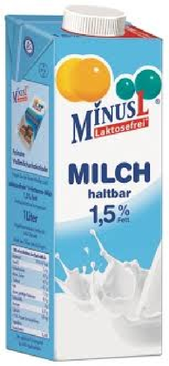 Minus L Fettarme H-Milch 1,5% laktosefrei 1L MIT FRISCHE BESTELLEN!