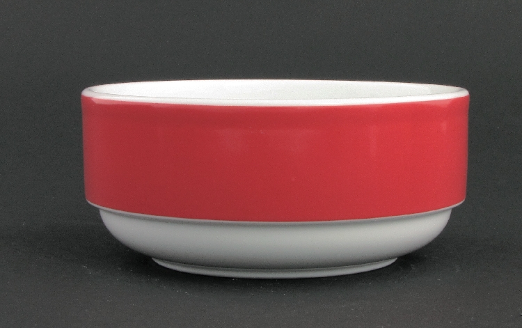 Dessertschale rund - Durchmesser 12 cm Form Funktion - rot