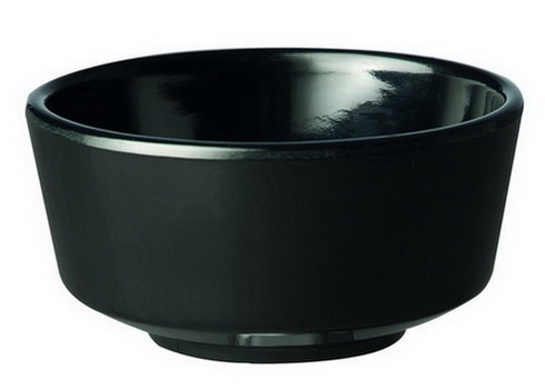 Schale, rund -FLOAT- Ø 20,5 cm, H: 10 cm Melamin, schwarz, 1,9 Liter spülmaschinengeeignet stapelbar nicht