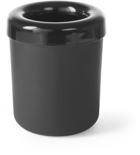 HENDI Tischabfallbehälter oder Besteckbehälter - Farbe: schwarz - ø130x(H)160 mm