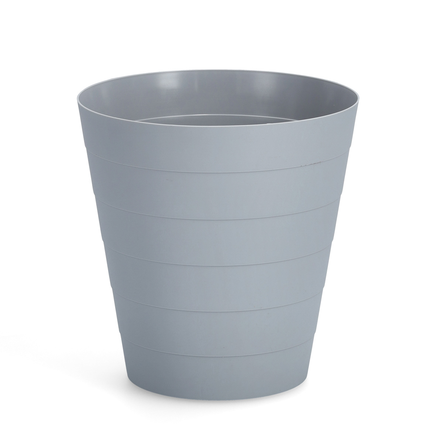 Papierkorb RONDI, Farbe: grau, Volumen: 13,5 Liter, Material: Kunststoff, Höhe: 30 cm, Durchmesser: 29 cm