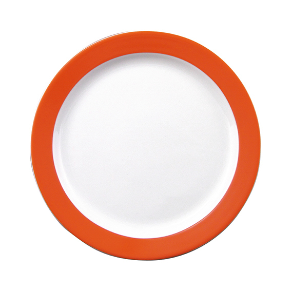Teller flach - Durchmesser 25,5 cm, Form Funktion - orange