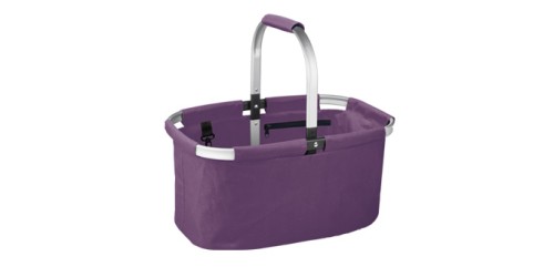 Faltbarer Einkaufskorb SHOP!, violett